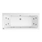 Portland 1700 x 750 x 440mm Double Ended(DE) 14 Jet Whirlpool Beauforte Bath - White