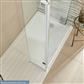 Vantage Plan D 1400mm x 900mm Walk In Shower Tray - White