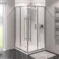 Vantage 2000 6mm Easy Clean 900mm x 800mm Offset Corner Entry Shower Enclosure - Chrome