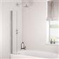 6mm 1400 x 300mm Hinge Bath Screen - Chrome