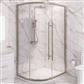 Vantage 2000 6mm Easy Clean 900x800mm Offset Quadrant Shower Enclosure - Brushed Brass