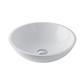 Rondo 41cm x 41cm Cast Marble Sit On Basin - White