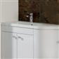 Oslo 58cm x 40cm 1 Tap Hole Cast Marble Combination Unit Basin Top - White