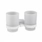 Asti Double Tumbler Holder - Matt White