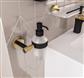 Catania Soap Dispenser Matt Black/Brushed Brass