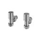 Angled Radiator Valves (pair) Chrome