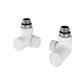 Corner Radiator Valves (pair) Matt White