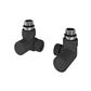 Corner Radiator Valves (pair) Matt Anthracite