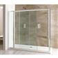 Volente 1850mm x 300mm Inline Shower Panel with Shelves - Chrome