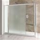 Volente 1850mm x 1300mm Frosted Slider Shower Door - Chrome