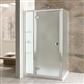 Volente 1850mm x 760mm Frosted Hinge Shower Door - Chrome