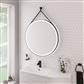 Levone 600x600mm LED Framed Bathroom Mirror - Black