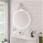 Levone 600x600mm LED Framed Bathroom Mirror - Brushed Brass