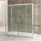 Volente 6mm Easy Clean 1850mm x 1200mm Double Sliding Shower Door - Chrome