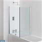 Type 1 Universal 6mm 1400 x 800mm  Straight Bath Screen - Chrome