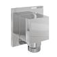 Square Outlet Elbow - Chrome 