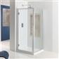 Corniche Easy Clean 1950mm x 760mm Side Panel with Towel Rail - Chrome