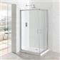 Vantage 6mm Easy Clean 1000mm x 800mm Offset Corner Entry Shower Enclosure - Chrome