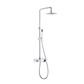 Thermostatic Shower Pole with Shower Shelf - Chrome