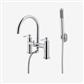 Leith Bath Shower Mixer (BSM) Tap with Handset Chrome