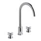 Prado Star 3 Tap Hole Basin Mixer Tap Chrome