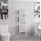 Tunstall Double 1200 x 500 Towel Rail Matt White