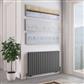 Tunstall Double 600 x 1061 Radiator Matt Anthracite