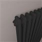 Rivassa 2 Column Radiator 600 x 518mm Matt Black