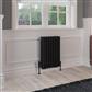 Rivassa 4 Column Radiator 600 x 425mm Matt Black