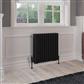 Rivassa 4 Column Radiator 600 x 605mm Matt Black