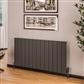 Rosano 600 x 1230 Aluminium Radiator Matt Anthracite