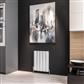 Guardia 600 x 470 Aluminium Radiator Matt White