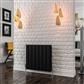 Guardia 600 x 660 Aluminium Radiator Matt Black