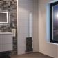 Peretti 600 x 280 Aluminium Radiator Matt Anthracite