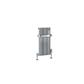 Peretti 600 x 280 Aluminium Radiator Polished Aluminium