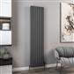 Hadleigh 1800 x 415 Aluminium Radiator Matt Anthracite