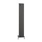 Sandhurst 1800 x 275 Aluminium Radiator Matt Anthracite