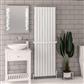 Hadleigh 1800 x 555 Aluminium Radiator Matt White