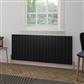 Hadleigh 600 x 1395 Aluminium Radiator Matt Black