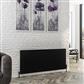 Vesima 600 x 1403 Aluminium Radiator Matt Black