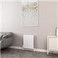 Kingswood Slimline 600 x 510 Aluminium Radiator Matt White