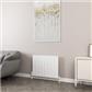 Kingswood Slimline 600 x 810 Aluminium Radiator Matt White