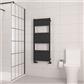 Kingswood Slimline 1220 x 500 Aluminium Towel Rail Matt Black