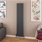 Withington 1800 x 375 Aluminium Radiator Matt Anthracite