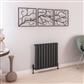 Burford 600 x 625 Aluminium Radiator Matt Anthracite