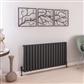 Burford 600 x 1185 Aluminium Radiator Matt Anthracite