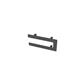 Universal Double Flat Style Towel Hanger 375mm Matt Anthracite