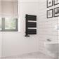 Helmsley 800 x 500 Towel Rail Matt Black