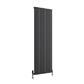 Fairford 1800 x 565 Aluminium Radiator Matt Anthracite