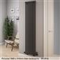 Murano 1800 x 410 Radiator Matt Grey